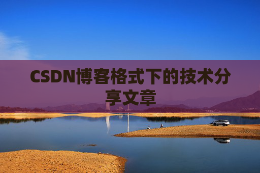 CSDN博客格式下的技术分享文章